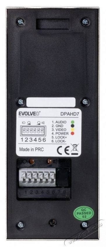 Evolveo DoorPhone AHD7, feh&eacute;r monitor H&aacute;ztart&aacute;s / Otthon / K&uuml;lt&eacute;r - Biztons&aacute;gtechnika - Kieg&eacute;sz&iacute;tő - 519396