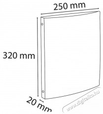 Exacompta Kreacover A4 PP 4 gyűrűs 20mm panorámás kék gyűrűskönyv Egyéb - Nem forgalmazzuk ! - 392548