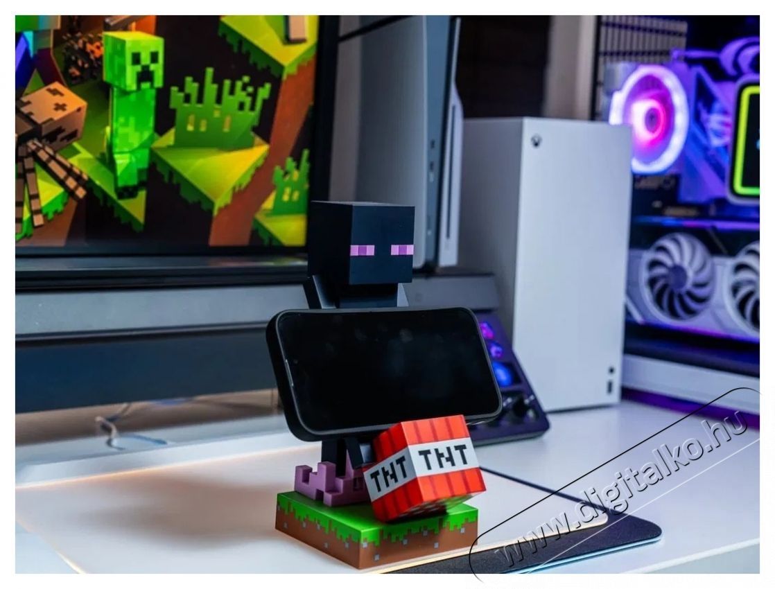 EXQUISITE GAMING Cable Guys - Minecraft - Enderman H&aacute;ztart&aacute;s / Otthon / K&uuml;lt&eacute;r - J&aacute;t&eacute;k / Sport - J&aacute;t&eacute;kfigura - 531770