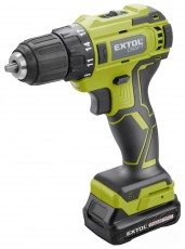 EXTOL CRAFT 422801 akkus csavarhúzó, Brushless, 46 db Háztartás / Otthon / Kültér - Szerszám - Akkumulátoros csavarhúzó - 518699