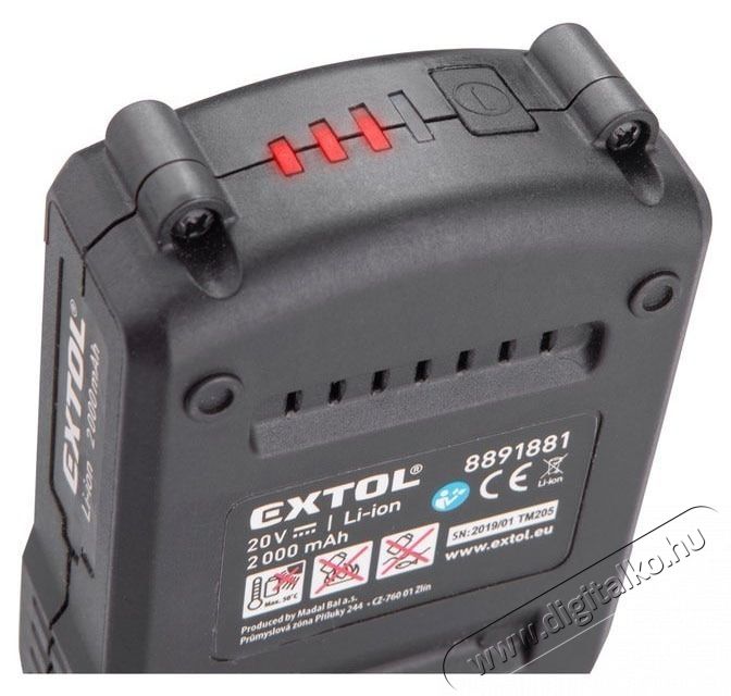 EXTOL 8891818 Akkus &uuml;tvef&uacute;r&oacute; SDS Plus H&aacute;ztart&aacute;s / Otthon / K&uuml;lt&eacute;r - Szersz&aacute;m - F&uacute;r&oacute; / f&uacute;r&oacute;kalap&aacute;cs - 535197