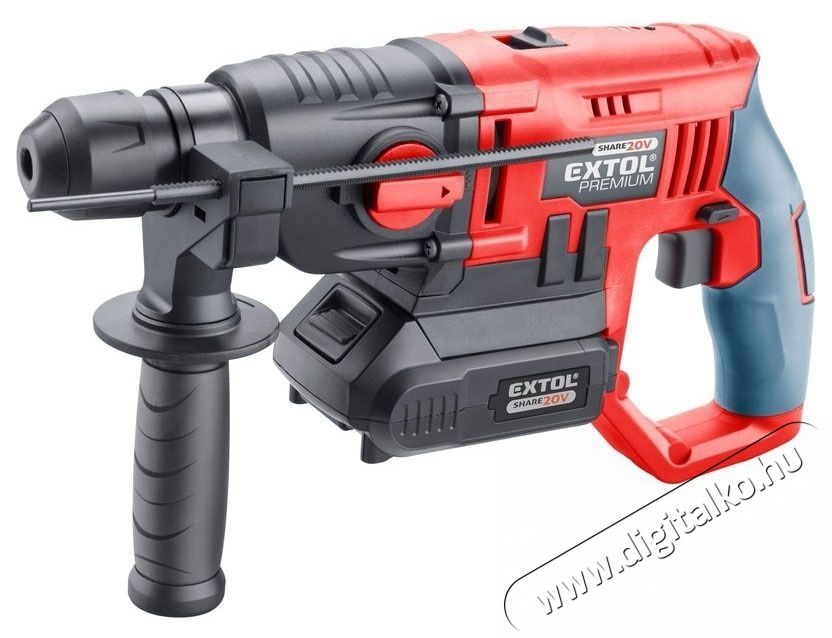 EXTOL 8891818 Akkus &uuml;tvef&uacute;r&oacute; SDS Plus H&aacute;ztart&aacute;s / Otthon / K&uuml;lt&eacute;r - Szersz&aacute;m - F&uacute;r&oacute; / f&uacute;r&oacute;kalap&aacute;cs - 535197