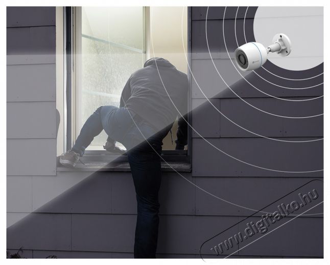 Ezviz C3TN Color kültéri, 2MP, 2,8mm, színes éjszakai kép, IR30m, wifi IP csőkamera Háztartás / Otthon / Kültér - Biztonságtechnika - Biztonsági kamera - 388107