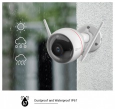 Ezviz C3W PRO (4MP), kültéri, 4MP, 2,8mm, H.265, IR30m, mikrofon/hangszóró, wifi IP csőkamera Háztartás / Otthon / Kültér - Biztonságtechnika - Biztonsági kamera - 388097