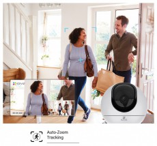 Ezviz C6 beltéri, 4MP, 4mm, IR10m, mikrofon/hangszóró, wifi IP PT dómkamera Háztartás / Otthon / Kültér - Biztonságtechnika - Biztonsági kamera - 388087