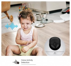Ezviz C6 beltéri, 4MP, 4mm, IR10m, mikrofon/hangszóró, wifi IP PT dómkamera Háztartás / Otthon / Kültér - Biztonságtechnika - Biztonsági kamera - 388087