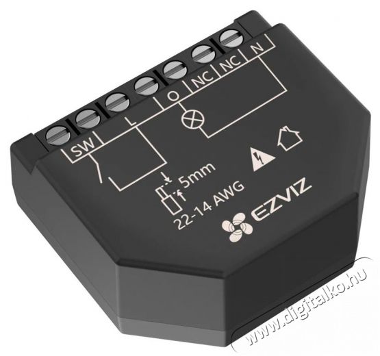 Ezviz T35-R100-WM okos WiFi kapcsolómodul, 1 csatorna, fogyasztásmérés Háztartás / Otthon / Kültér - Okos otthon - Kiegészítő - 522618