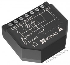 Ezviz T36-R100-WM okos WiFi kapcsolómodul, 2 csatorna, fogyasztásmérés Háztartás / Otthon / Kültér - Okos otthon - Kiegészítő - 522619