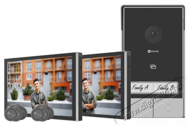 Ezviz HP7 Family Kit (2 screens) Háztartás / Otthon / Kültér - Biztonságtechnika - Kiegészítő - 519433
