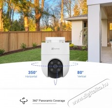 Ezviz H8C Pan & Tilt Wi-Fi t&eacute;rfigyelő kamera, 2 MP, Full HD, Alak&eacute;rz&eacute;kel&eacute;s, Automatikus k&ouml;vet&eacute;s, K&eacute;tir&aacute;ny&uacute; besz&eacute;d, Sz&iacute;nes &eacute;jszakai l&aacute;t&aacute;s, Időj&aacute;r&aacute;s&aacute;ll&oacute; F&eacute;nyk&eacute;pezőg&eacute;p / kamera - Megfigyelő / IP kamera - 531401