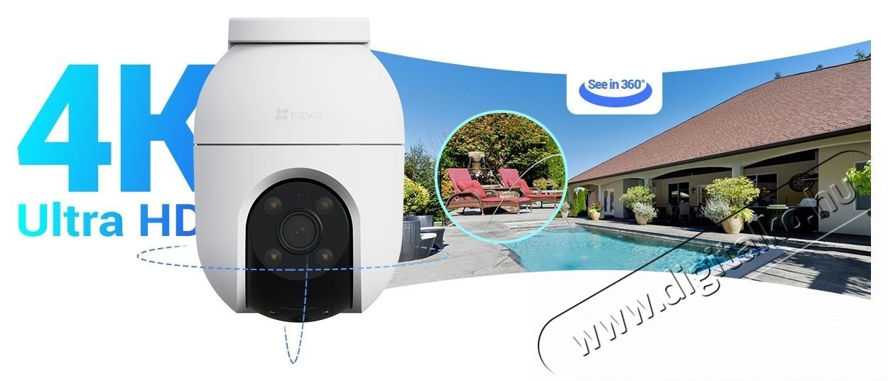 Ezviz C8c 4K IP kamera H&aacute;ztart&aacute;s / Otthon / K&uuml;lt&eacute;r - Biztons&aacute;gtechnika - Biztons&aacute;gi kamera - 532578
