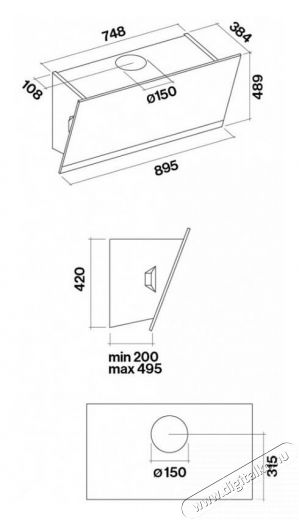 Falmec TRIM burkolhat&oacute; előlap Konyhai term&eacute;kek - P&aacute;raelsz&iacute;v&oacute; - Kieg&eacute;sz&iacute;tő - 356064