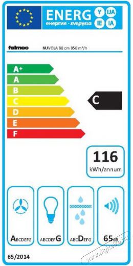 Falmec NUVOLA 90 EVO beépíthető páraelszívó - inox Konyhai termékek - Páraelszívó - Beépíthető / kihúzható - 355951