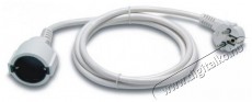 Famatel fehér 3m 3x1,5mm2 16A szerelt hosszabbító Háztartás / Otthon / Kültér - Világítás / elektromosság - Hálózati elosztó / hosszabbító / adapter - 386952