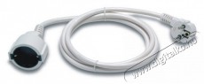 Famatel fehér 5m 3x1,5mm2 16A szerelt hosszabbító Háztartás / Otthon / Kültér - Világítás / elektromosság - Hálózati elosztó / hosszabbító / adapter - 394348