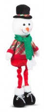 Family Christmas 58758B Karácsonyi textil hóember figura 58 X 18 X 13 CM Egyéb - Nem forgalmazzuk ! - 470943