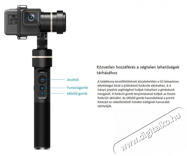 FeiyuTech G5 időjárásálló 3 tengelyes stabilizátor gimbal Fényképezőgép / kamera - Sport kamera tartozékok - Állvány / monopod - 313462