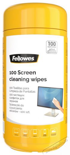 Fellowes 100db képernyőtisztító kendő Háztartás / Otthon / Kültér - Tisztító / mosó - Kiegészítő - 385258