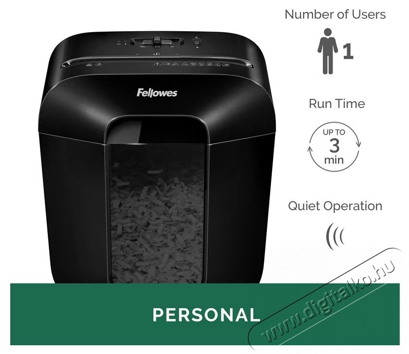 Fellowes Powershred LX25 iratmegsemmis&iacute;tő Iroda &eacute;s sz&aacute;m&iacute;t&aacute;stechnika - Iratmegsemmis&iacute;tő - 497197