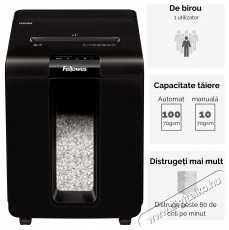 Fellowes Automax 100M Iratmegsemmis&iacute;tő, 100 lap, mini-konfetti Iroda &eacute;s sz&aacute;m&iacute;t&aacute;stechnika - Iratmegsemmis&iacute;tő - 533363