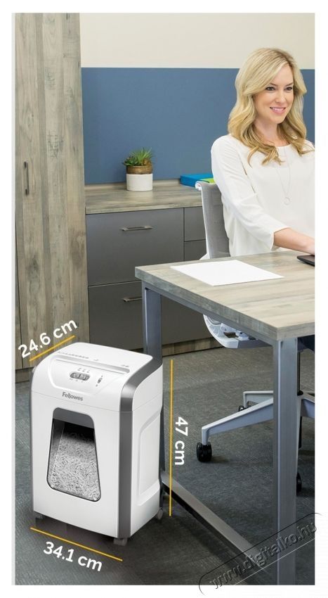 Fellowes Powershred  15C k&eacute;zi iratmegsemmis&iacute;tő, 15 lapos, Keresztv&aacute;g&aacute;s&uacute;, Feh&eacute;r Iroda &eacute;s sz&aacute;m&iacute;t&aacute;stechnika - Iratmegsemmis&iacute;tő - 533364
