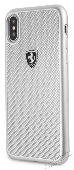 Ferrari Heritage iPhone X/XS ezüst kemény/valódi karbon tok Egyéb - Nem forgalmazzuk ! - 394330