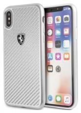 Ferrari Heritage iPhone X/XS ezüst kemény/valódi karbon tok Egyéb - Nem forgalmazzuk ! - 394330