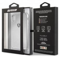 Ferrari Heritage iPhone X/XS ezüst kemény/valódi karbon tok Egyéb - Nem forgalmazzuk ! - 394330
