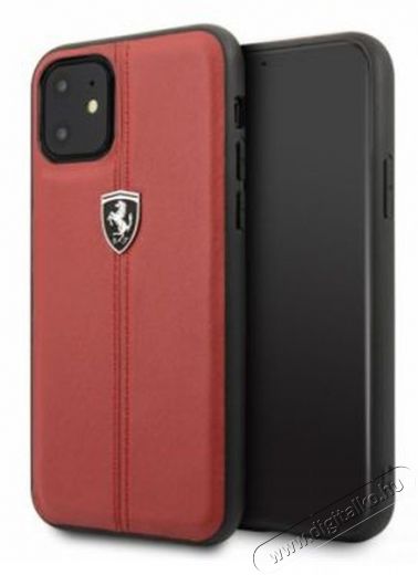 Ferrari iPhone 11 függőlegesen csíkozott piros keménytok Mobil / Kommunikáció / Smart - Mobiltelefon kiegészítő / tok - Tok / hátlap - 394335