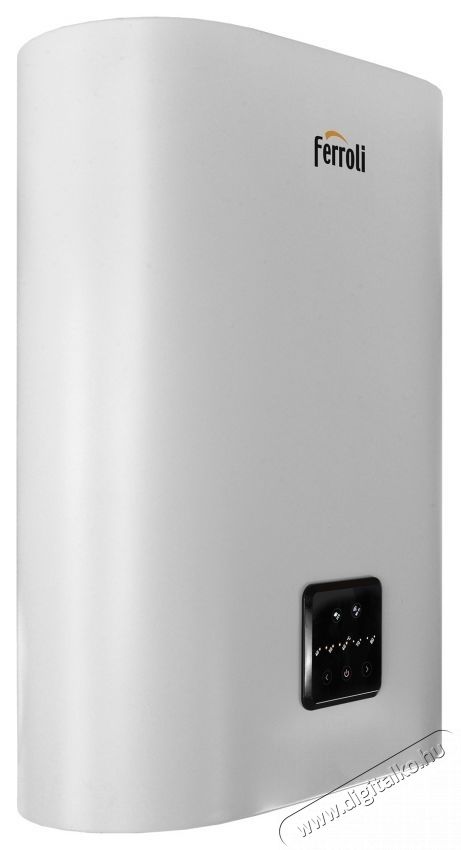 Ferroli Titano Twin 50 S elektromos v&iacute;zmeleg&iacute;tő, Wi-Fi vez&eacute;rl&eacute;s, 1800W, 50 l, f&uuml;ggőleges/v&iacute;zszintes r&ouml;gz&iacute;t&eacute;s, Digit&aacute;lis vez&eacute;rlőpanel, Dupla tart&aacute;ly H&aacute;ztart&aacute;s / Otthon / K&uuml;lt&eacute;r - V&iacute;zmeleg&iacute;tő / bojler / t&aacute;rol&oacute; - V&iacute;zmeleg&iacute;tő - 533368