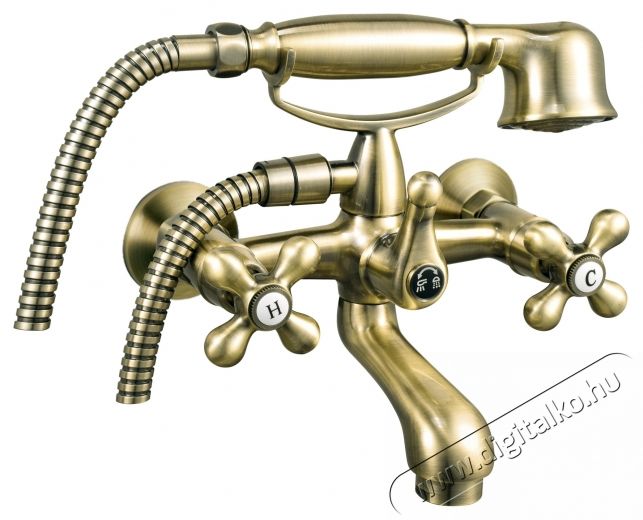 Ferro Antica BAI11BR f&uuml;rdők&aacute;d/zuhany csaptelep, dupla vez&eacute;rl&eacute;s, ker&aacute;mia patron, falra szerelhető, bronz H&aacute;ztart&aacute;s / Otthon / K&uuml;lt&eacute;r - F&uuml;rdőszoba / wc - Kieg&eacute;sz&iacute;tő - 536491