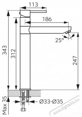Ferro Fiesta BFI2LG mosd&oacute;kagyl&oacute; csaptelep, magas, ker&aacute;mia patron, levegőztető, mozgathat&oacute; cső, Arany H&aacute;ztart&aacute;s / Otthon / K&uuml;lt&eacute;r - F&uuml;rdőszoba / wc - Kieg&eacute;sz&iacute;tő - 536490