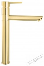 Ferro Fiesta BFI2LG mosd&oacute;kagyl&oacute; csaptelep, magas, ker&aacute;mia patron, levegőztető, mozgathat&oacute; cső, Arany H&aacute;ztart&aacute;s / Otthon / K&uuml;lt&eacute;r - F&uuml;rdőszoba / wc - Kieg&eacute;sz&iacute;tő - 536490