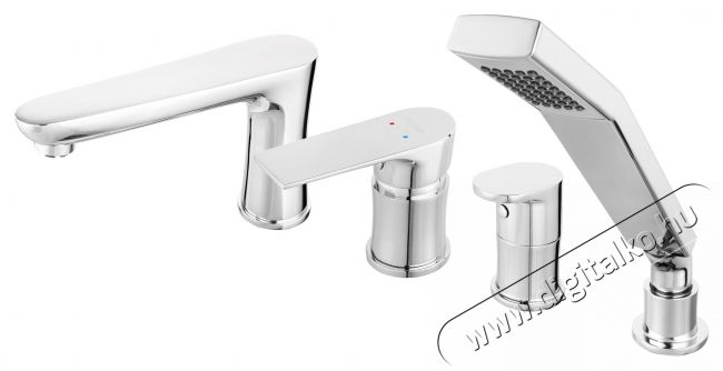 Ferro n&eacute;gysz&ouml;gletes k&aacute;d/zuhanycsaptelep, 4 lyuk, kih&uacute;zhat&oacute; zuhany, 1 funkci&oacute;s zuhany, egykaros, ker&aacute;miapatron/kapcsol&oacute;, levegőztető, csatlakoz&oacute;k, kr&oacute;m H&aacute;ztart&aacute;s / Otthon / K&uuml;lt&eacute;r - F&uuml;rdőszoba / wc - Kieg&eacute;sz&iacute;tő - 536484