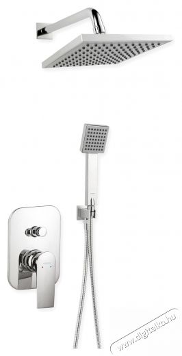 Ferro Squerto Szett, be&eacute;p&iacute;tett zuhanycsaptelep fix zuhanyfejjel, mozgathat&oacute; zuhanyt&ouml;mlővel, flexibilis t&ouml;mlővel &eacute;s szerelv&eacute;nnyel H&aacute;ztart&aacute;s / Otthon / K&uuml;lt&eacute;r - F&uuml;rdőszoba / wc - Kieg&eacute;sz&iacute;tő - 536487