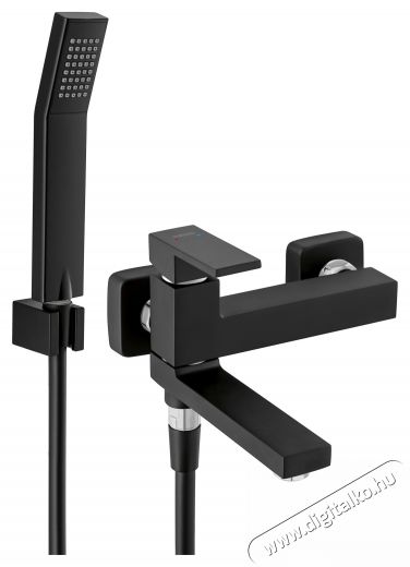 Ferro Staccato Fali k&aacute;d/mosd&oacute;csaptelep, Ker&aacute;mia patron, Levegőztető, V&iacute;z&aacute;raml&aacute;st korl&aacute;toz&oacute;, Fekete H&aacute;ztart&aacute;s / Otthon / K&uuml;lt&eacute;r - F&uuml;rdőszoba / wc - Kieg&eacute;sz&iacute;tő - 536486