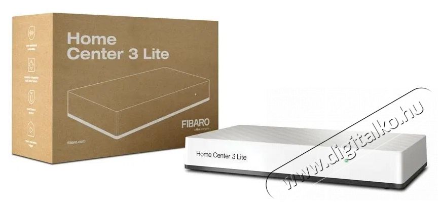 Fibaro Home Center 3 Lite H&aacute;ztart&aacute;s / Otthon / K&uuml;lt&eacute;r - Okos otthon - Kieg&eacute;sz&iacute;tő - 508099