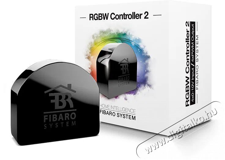 Fibaro modul RGBW LED 2 vez&eacute;rl&eacute;shez, Z-Wave Plus H&aacute;ztart&aacute;s / Otthon / K&uuml;lt&eacute;r - Okos otthon - Kieg&eacute;sz&iacute;tő - 522645