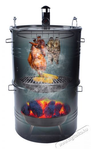 Fieldmann FZG 1250 5 in 1 kerti grillsütő füstölővel Háztartás / Otthon / Kültér - Kültér / kerti termék / grill - Kerti grill - 349125