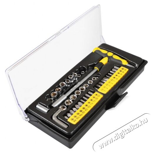 Fieldmann FDS 1009-41R T- csavarhúzó bitekkel és dugókulcsokkal Háztartás / Otthon / Kültér - Szerszám - Csavarhúzó / kulcs / fúró / szerszám készlet - 278188