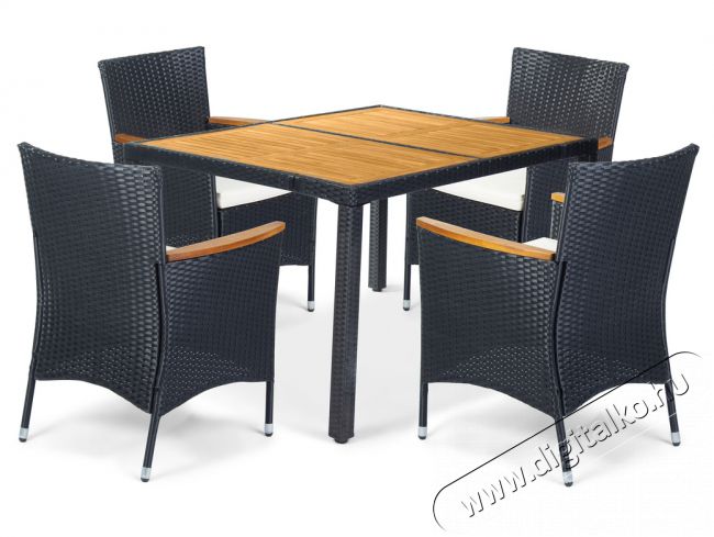 Fieldmann FDZN 6010-PR/6030-PR Angela kerti bútor 4+1 szett Háztartás / Otthon / Kültér - Kültér / kerti termék / grill - Kerti bútor - 351806