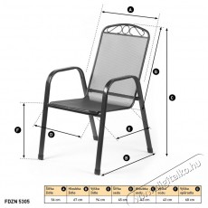 Fieldmann IRIS 4 - F&eacute;m kerti b&uacute;tor szett H&aacute;ztart&aacute;s / Otthon / K&uuml;lt&eacute;r - K&uuml;lt&eacute;r / kerti term&eacute;k / grill - Kerti b&uacute;tor - 403767