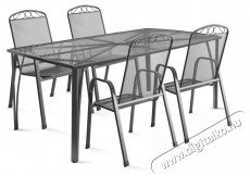 Fieldmann IRIS 4 - F&eacute;m kerti b&uacute;tor szett H&aacute;ztart&aacute;s / Otthon / K&uuml;lt&eacute;r - K&uuml;lt&eacute;r / kerti term&eacute;k / grill - Kerti b&uacute;tor - 403767