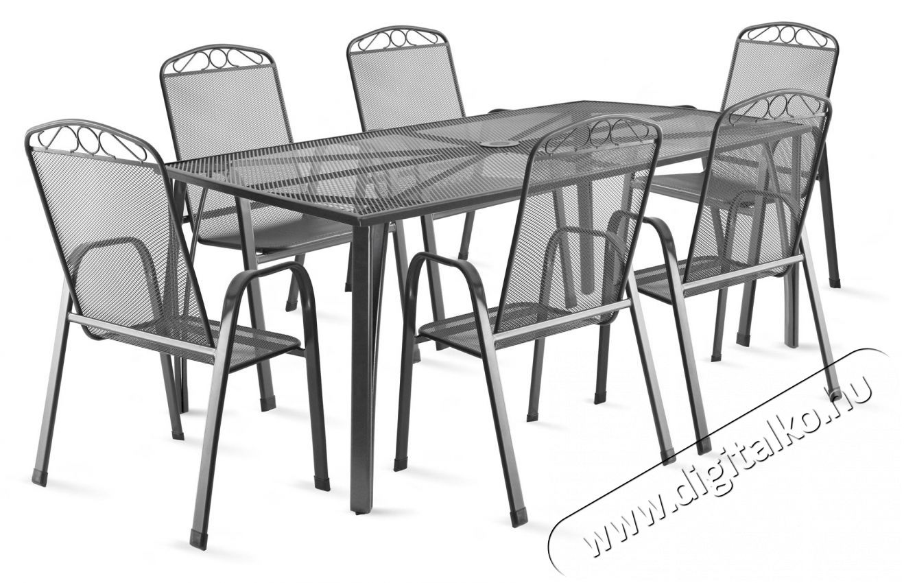 Fieldmann IRIS 6 - F&eacute;m kerti b&uacute;tor szett H&aacute;ztart&aacute;s / Otthon / K&uuml;lt&eacute;r - K&uuml;lt&eacute;r / kerti term&eacute;k / grill - Kerti b&uacute;tor - 403768