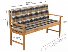 Fieldmann FDZN 9121 Párna padhoz csík Háztartás / Otthon / Kültér - Kültér / kerti termék / grill - Kerti bútor - 376112