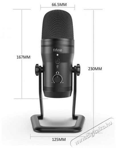 FIFINE K690 Fotó-Videó kiegészítők - Mikrofon - Fotó-videó mikrofon - 524771