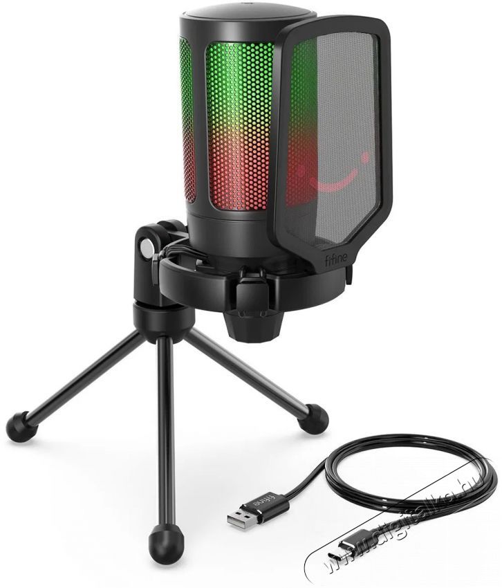 FIFINE A6V Fot&oacute;-Vide&oacute; kieg&eacute;sz&iacute;tők - Mikrofon - Fot&oacute;-vide&oacute; mikrofon - 524763