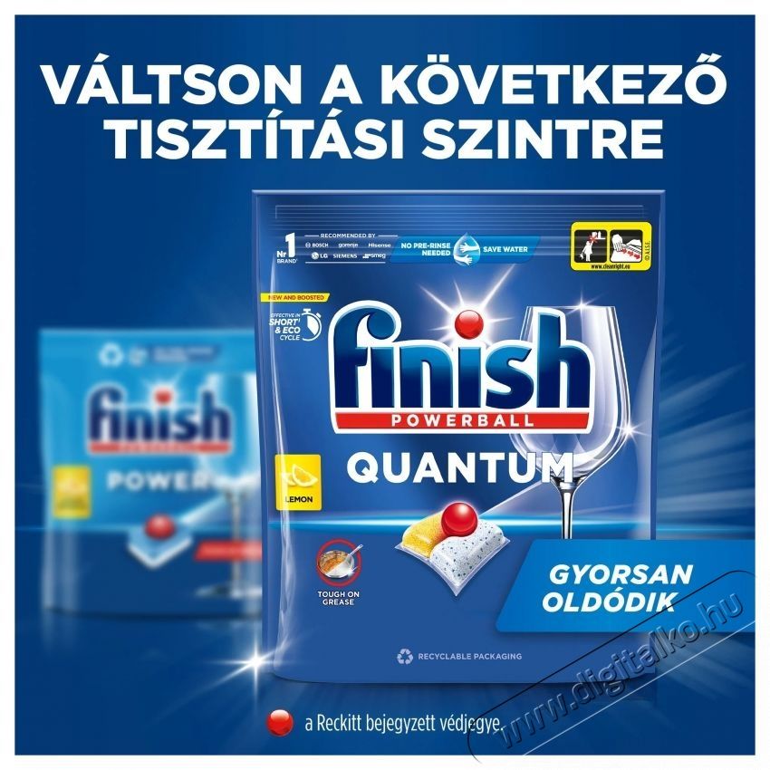 Finish Finish Quantum All in 1 Lemon Sparkle 150 db H&aacute;ztart&aacute;s / Otthon / K&uuml;lt&eacute;r - Tiszt&iacute;t&oacute; / mos&oacute; - Tiszt&iacute;t&oacute;szer - 537804