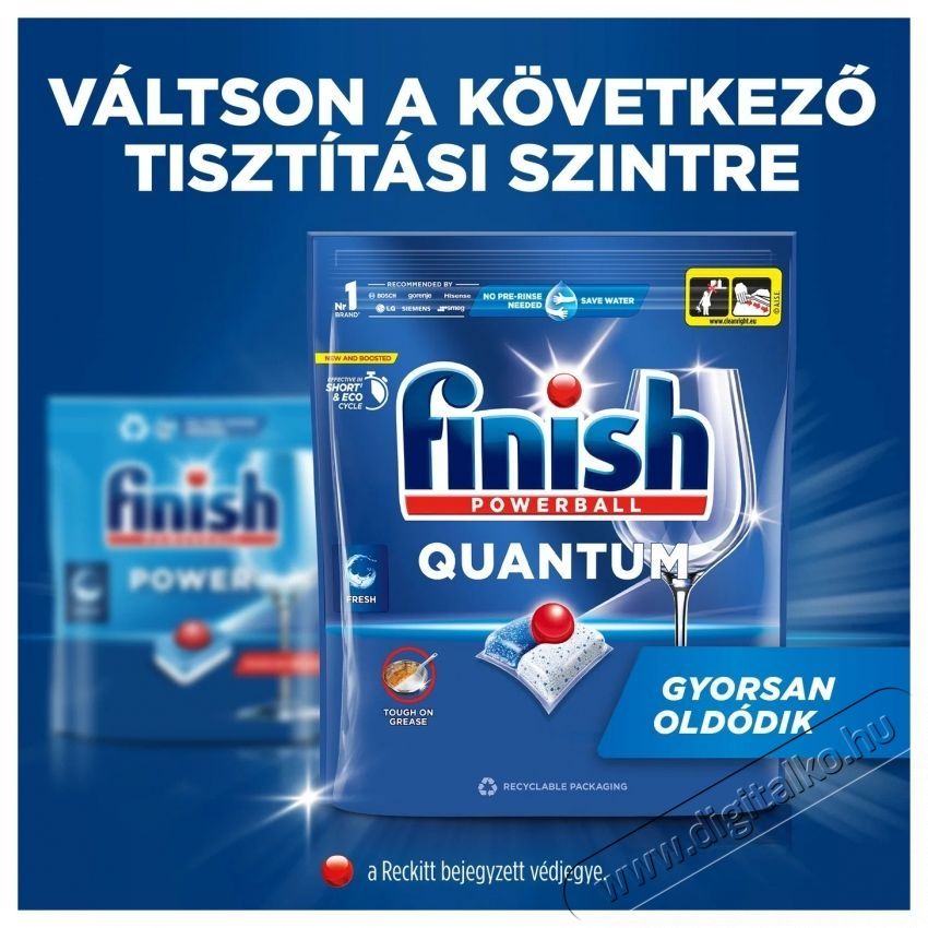 Finish Quantum All in 1, 60 db H&aacute;ztart&aacute;s / Otthon / K&uuml;lt&eacute;r - Tiszt&iacute;t&oacute; / mos&oacute; - Kieg&eacute;sz&iacute;tő - 537810