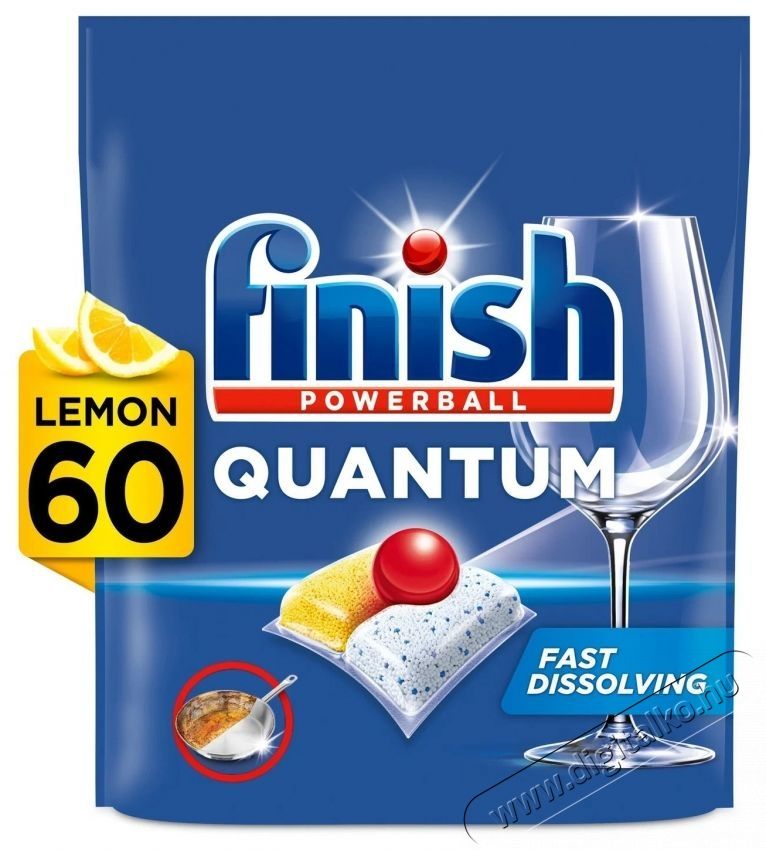 Finish Quantum All in 1 Lemon Sparkle 60 db H&aacute;ztart&aacute;s / Otthon / K&uuml;lt&eacute;r - Tiszt&iacute;t&oacute; / mos&oacute; - Kieg&eacute;sz&iacute;tő - 537814